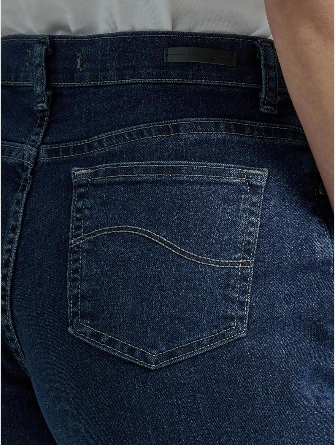 imageLee Womens Relaxed Fit Straight Leg JeanPremium Dark