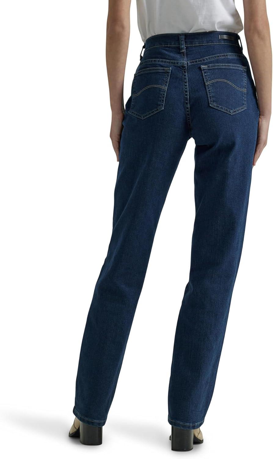 imageLee Womens Relaxed Fit Straight Leg JeanPremium Dark