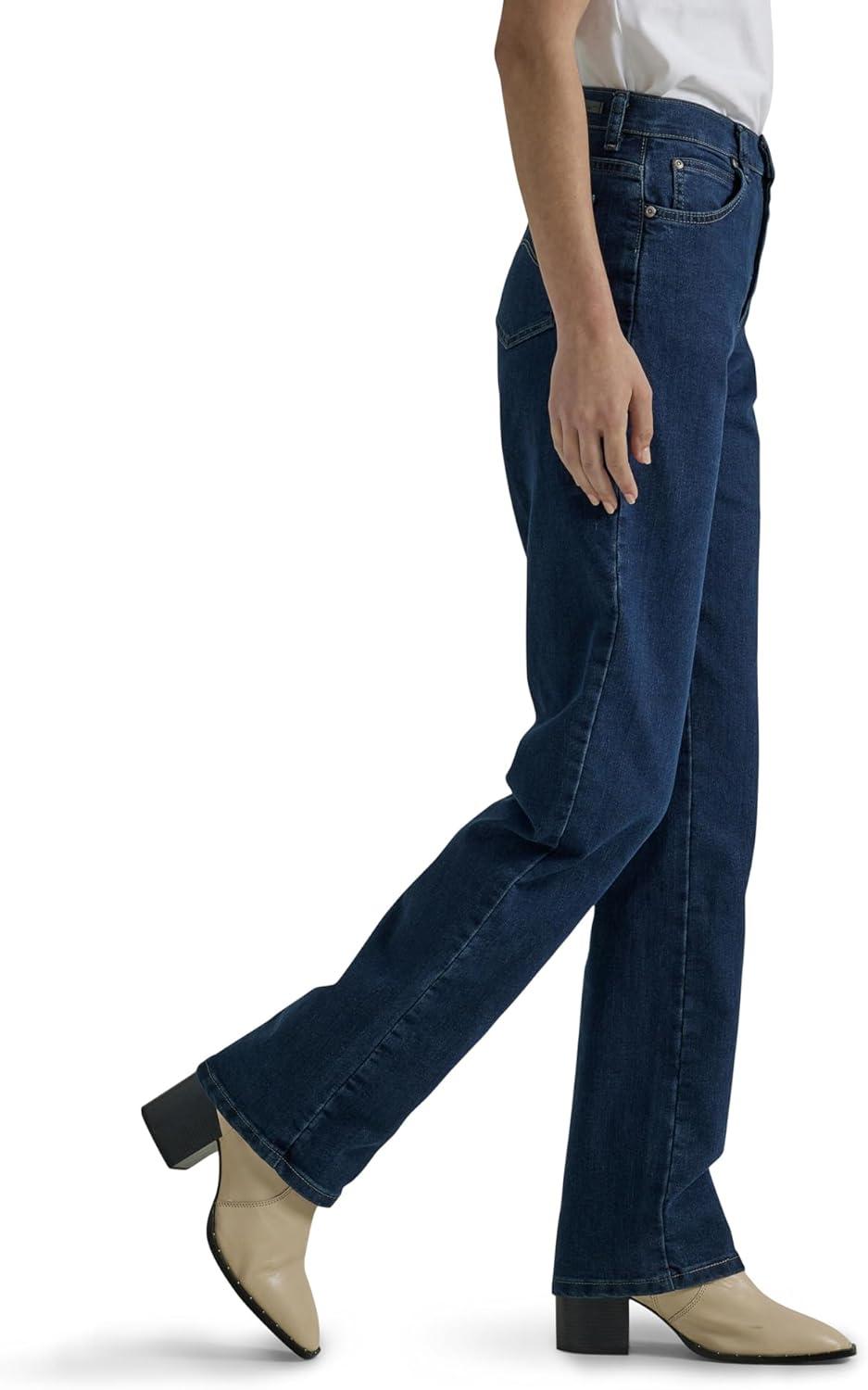imageLee Womens Relaxed Fit Straight Leg JeanPremium Dark