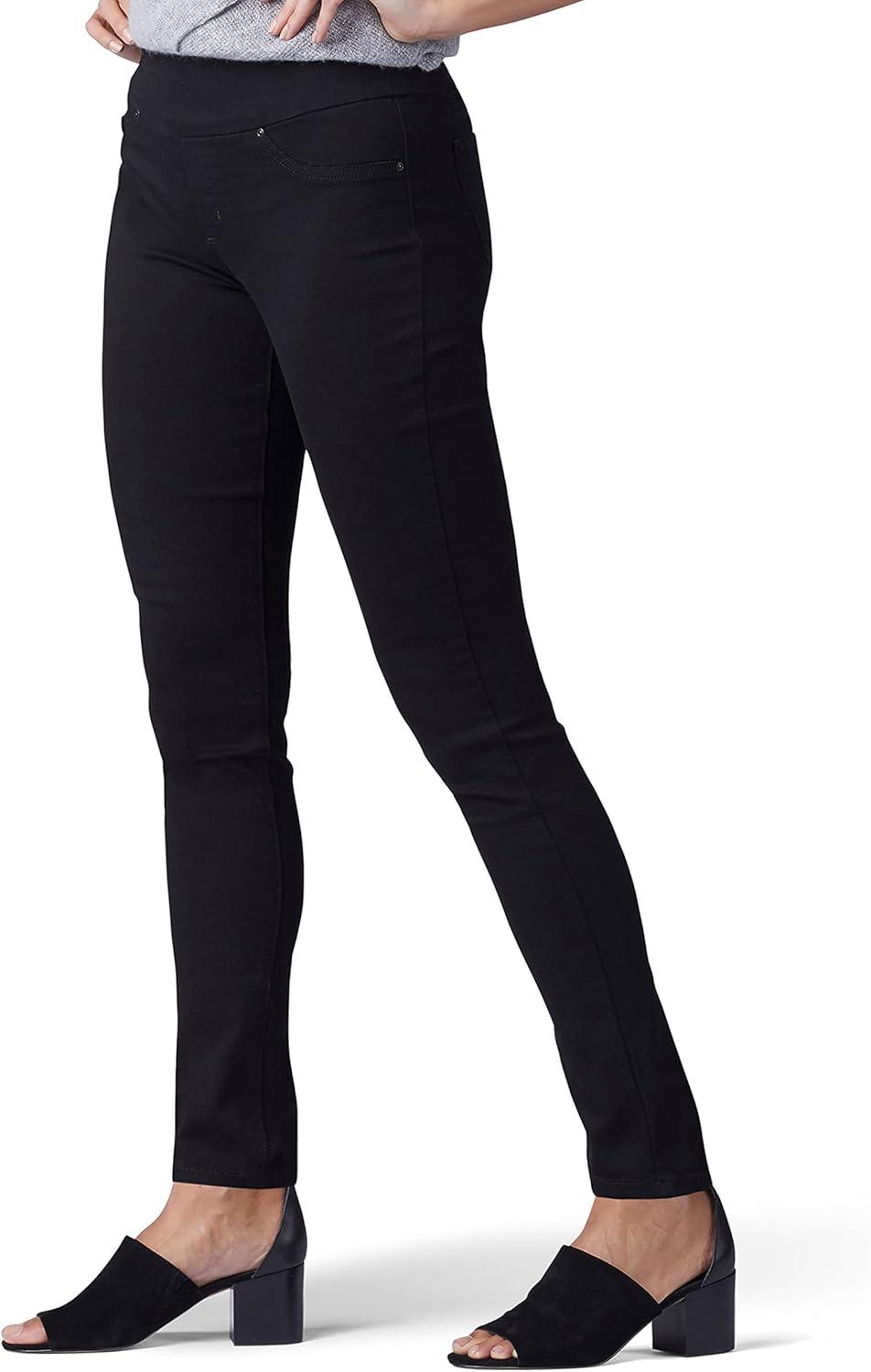 imageLee Womens Sculpting Slim Fit Skinny Leg Pull on JeanBlack