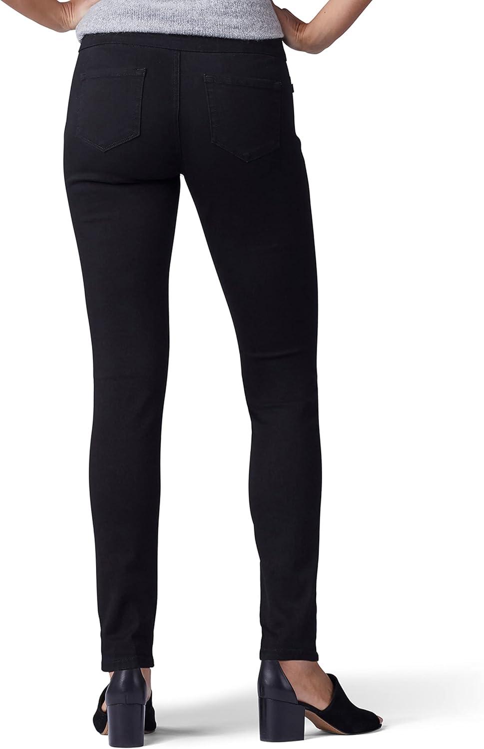 imageLee Womens Sculpting Slim Fit Skinny Leg Pull on JeanBlack