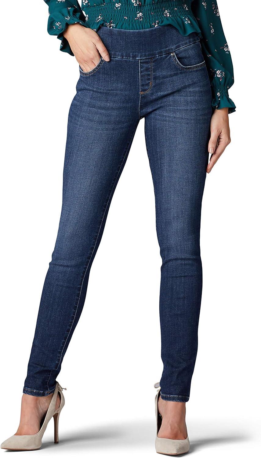 imageLee Womens Sculpting Slim Fit Skinny Leg Pull on JeanLandslide