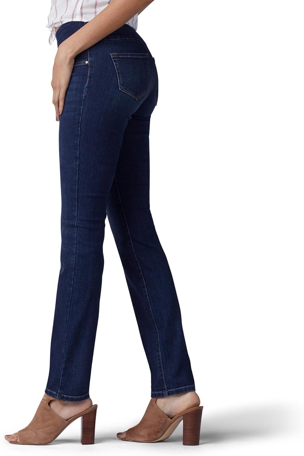 imageLee Womens Sculpting Slim Fit Slim Leg Pull On JeanInfinity