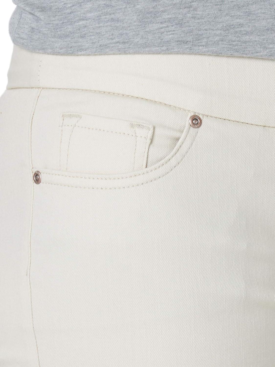 imageLee Womens Sculpting Slim Fit Slim Leg Pull On JeanWhite Cap Gray