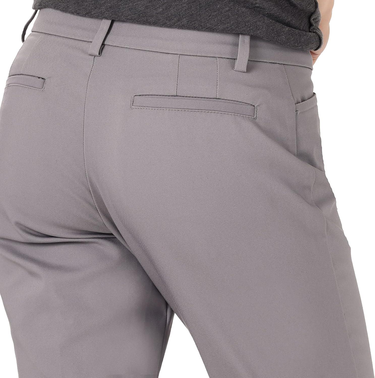 imageLee Womens Secretly Shapes Regular Fit Straight Leg PantsBoulder Gray