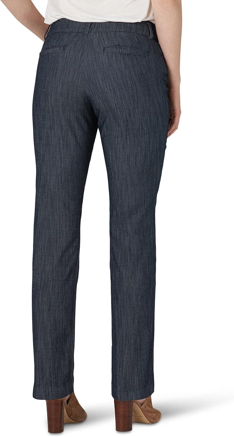 imageLee Womens Secretly Shapes Regular Fit Straight Leg PantsNocturnal