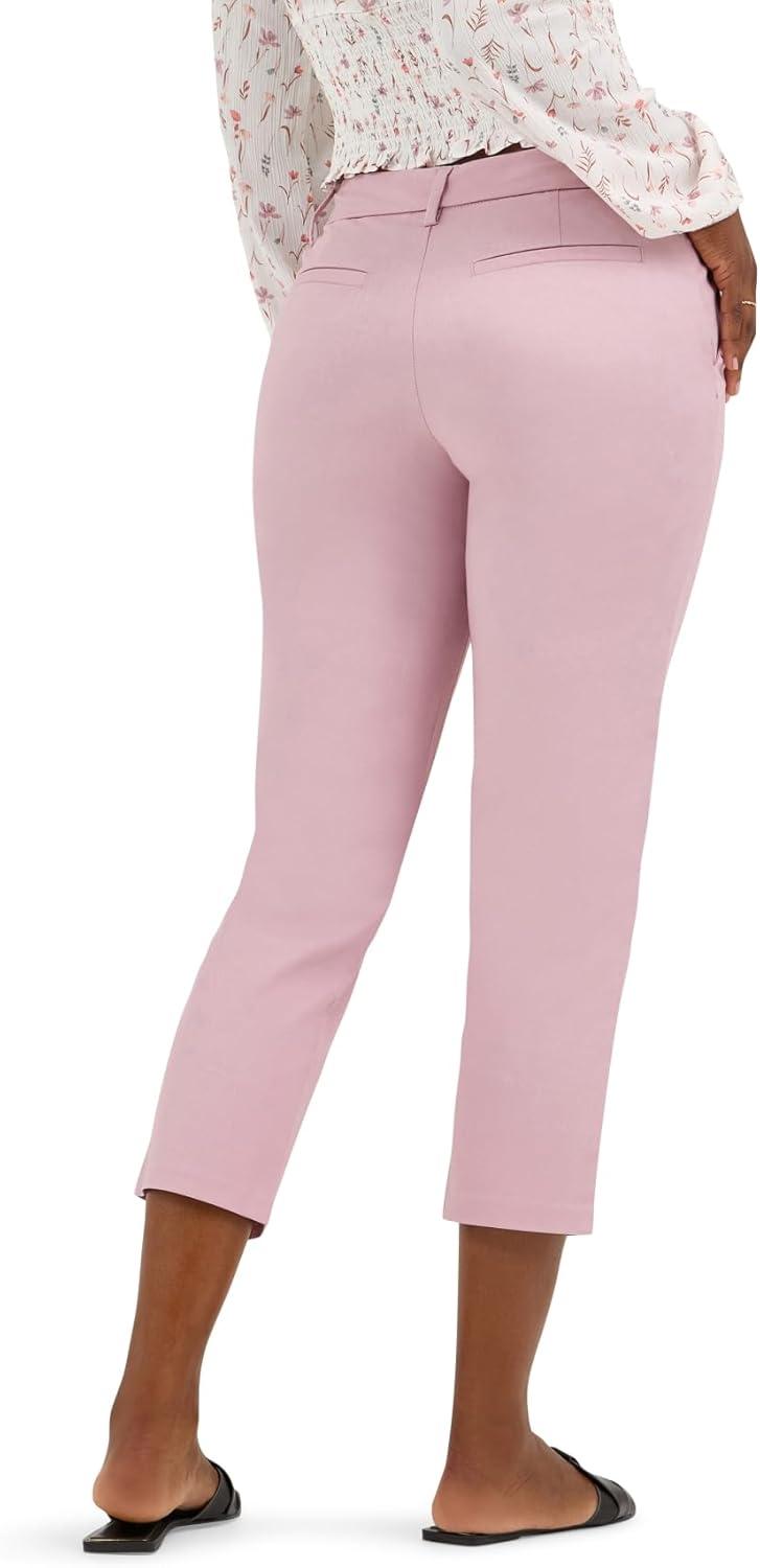imageLee Womens Wrinkle Free 23 Capri PantSoft Mauve