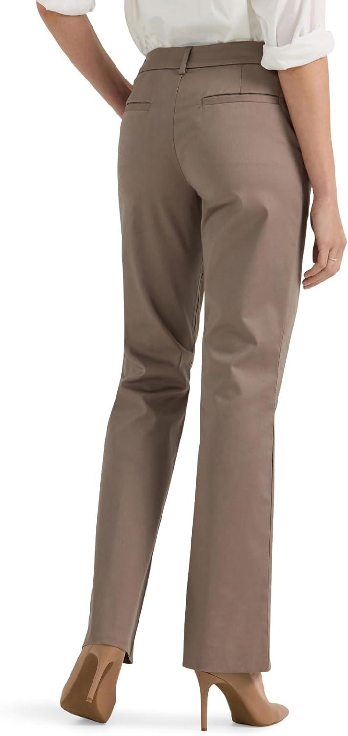 imageLee Womens Wrinkle Free Mid Rise Bootcut PantCoventry