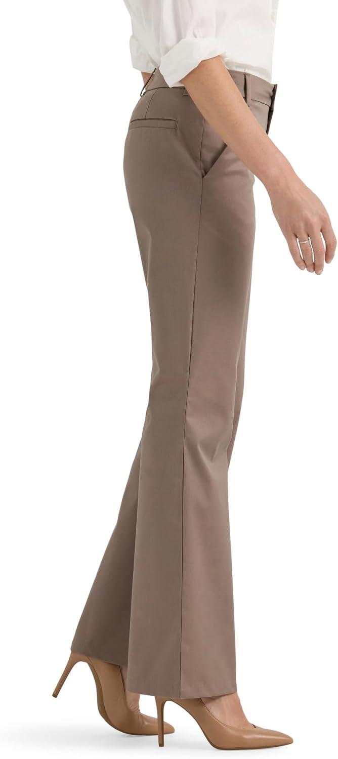imageLee Womens Wrinkle Free Mid Rise Bootcut PantCoventry
