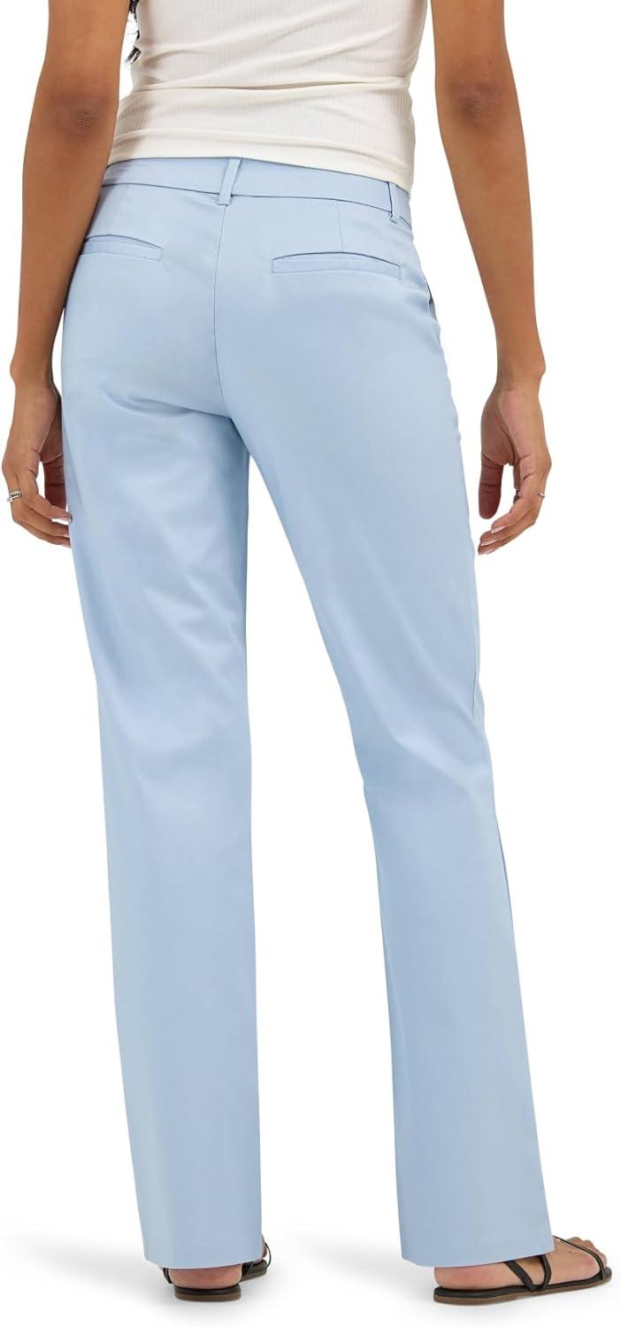 imageLee Womens Wrinkle Free Mid Rise Bootcut PantShy Blue