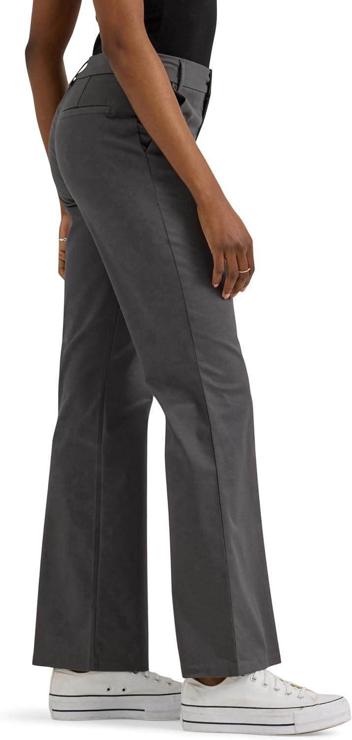 imageLee Womens Wrinkle Free Mid Rise Bootcut PantStatic Gray