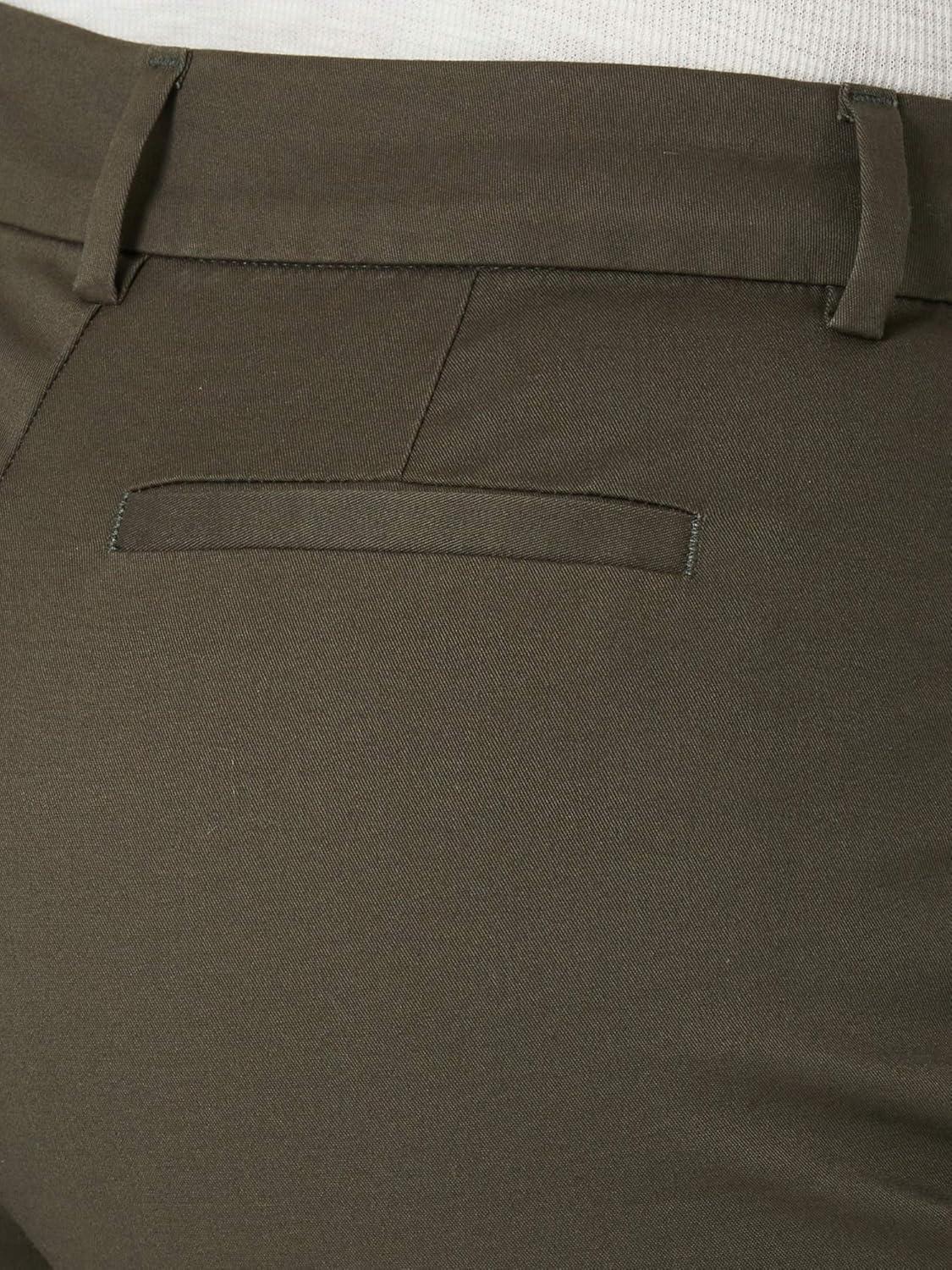 imageLee Womens Wrinkle Free Relaxed Fit Straight Leg PantFrontier Olive