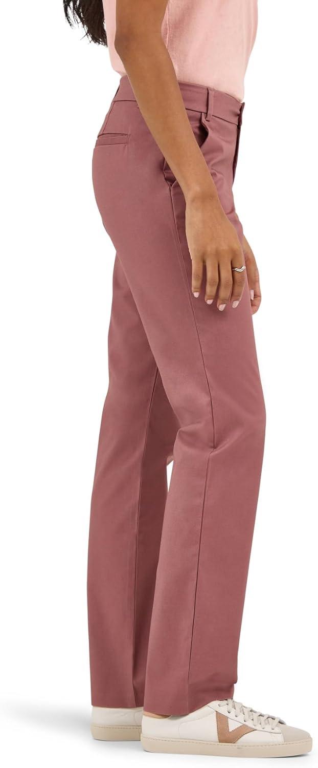 imageLee Womens Wrinkle Free Relaxed Fit Straight Leg PantHenna