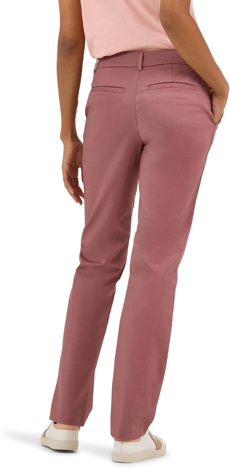 imageLee Womens Wrinkle Free Relaxed Fit Straight Leg PantHenna