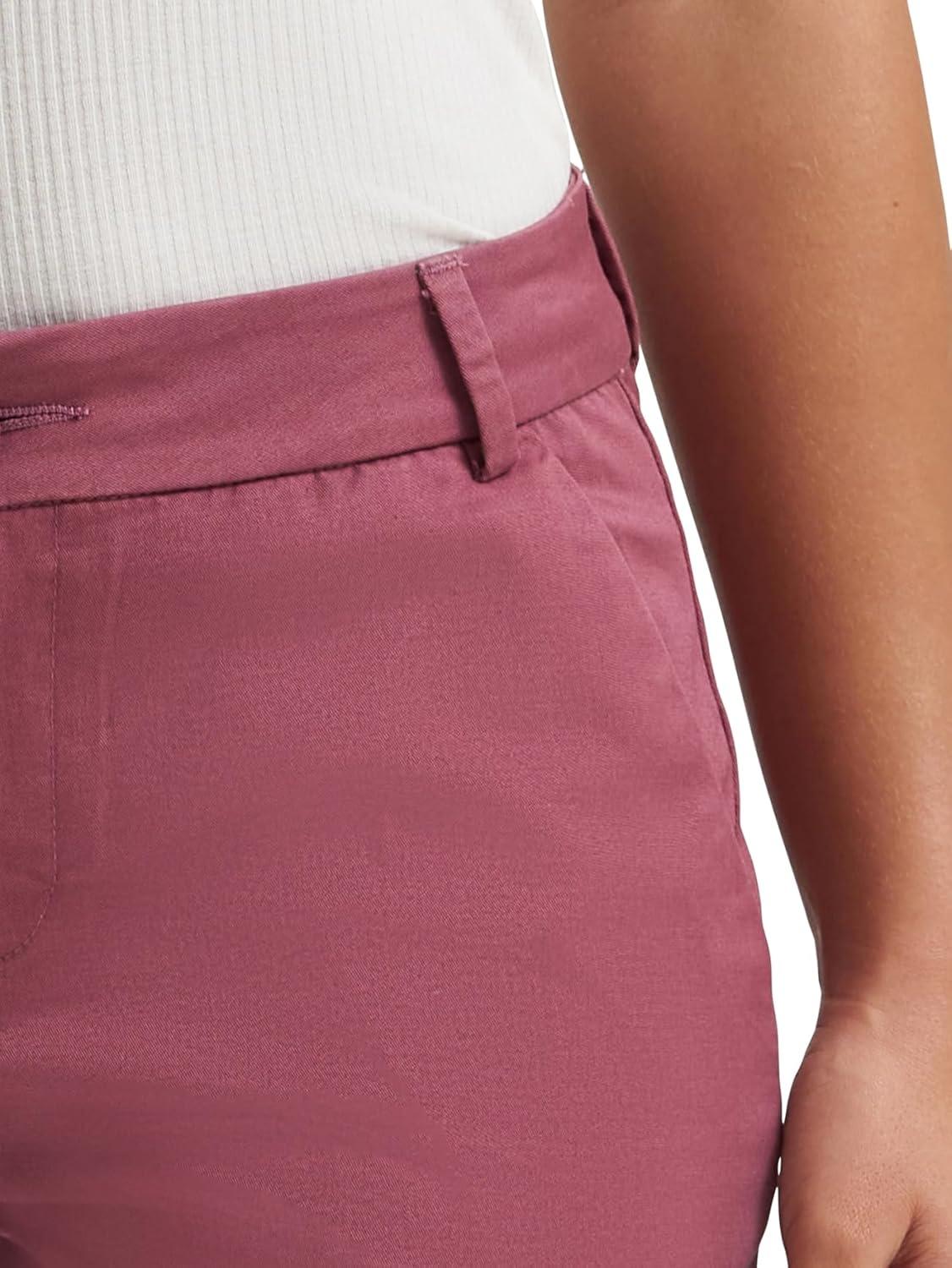 imageLee Womens Wrinkle Free Relaxed Fit Straight Leg PantPlumeria