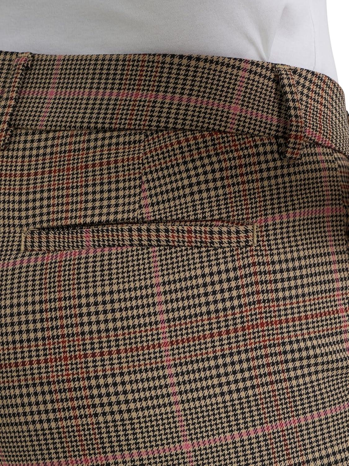 imageLee Womens Wrinkle Free Relaxed Fit Straight Leg PantStraw Plaid