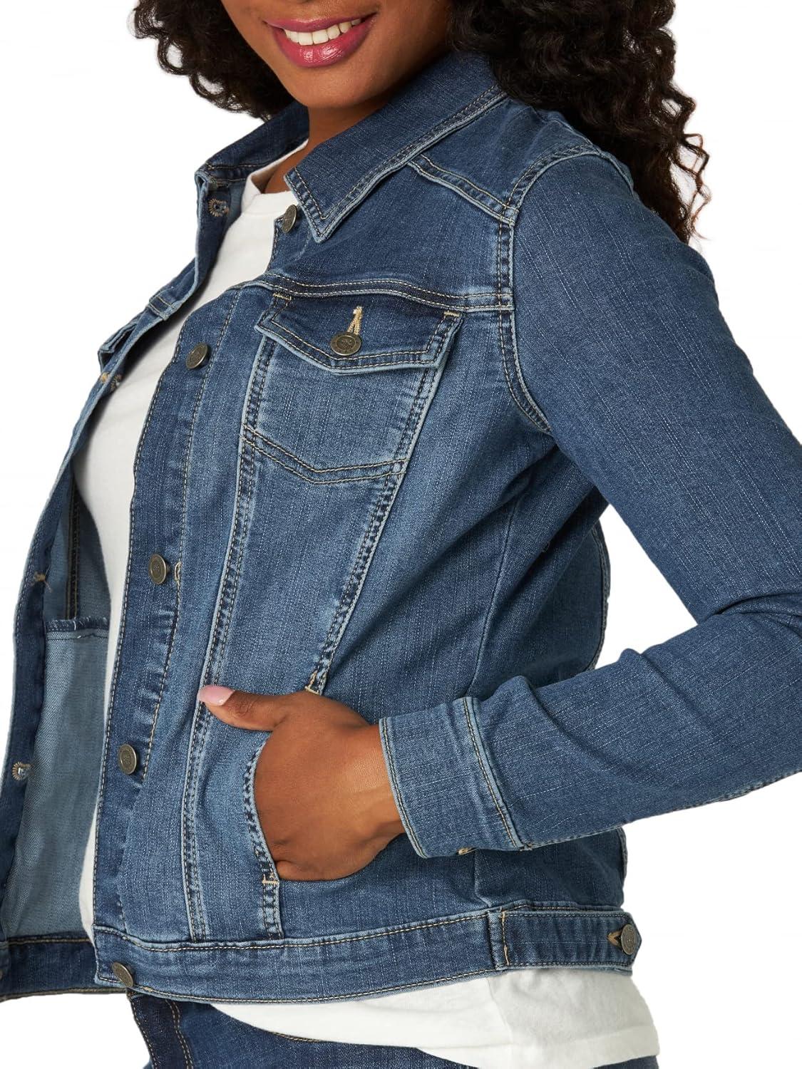 imageRiders by Lee Indigo Womens Denim JacketWeathered Medium Blue