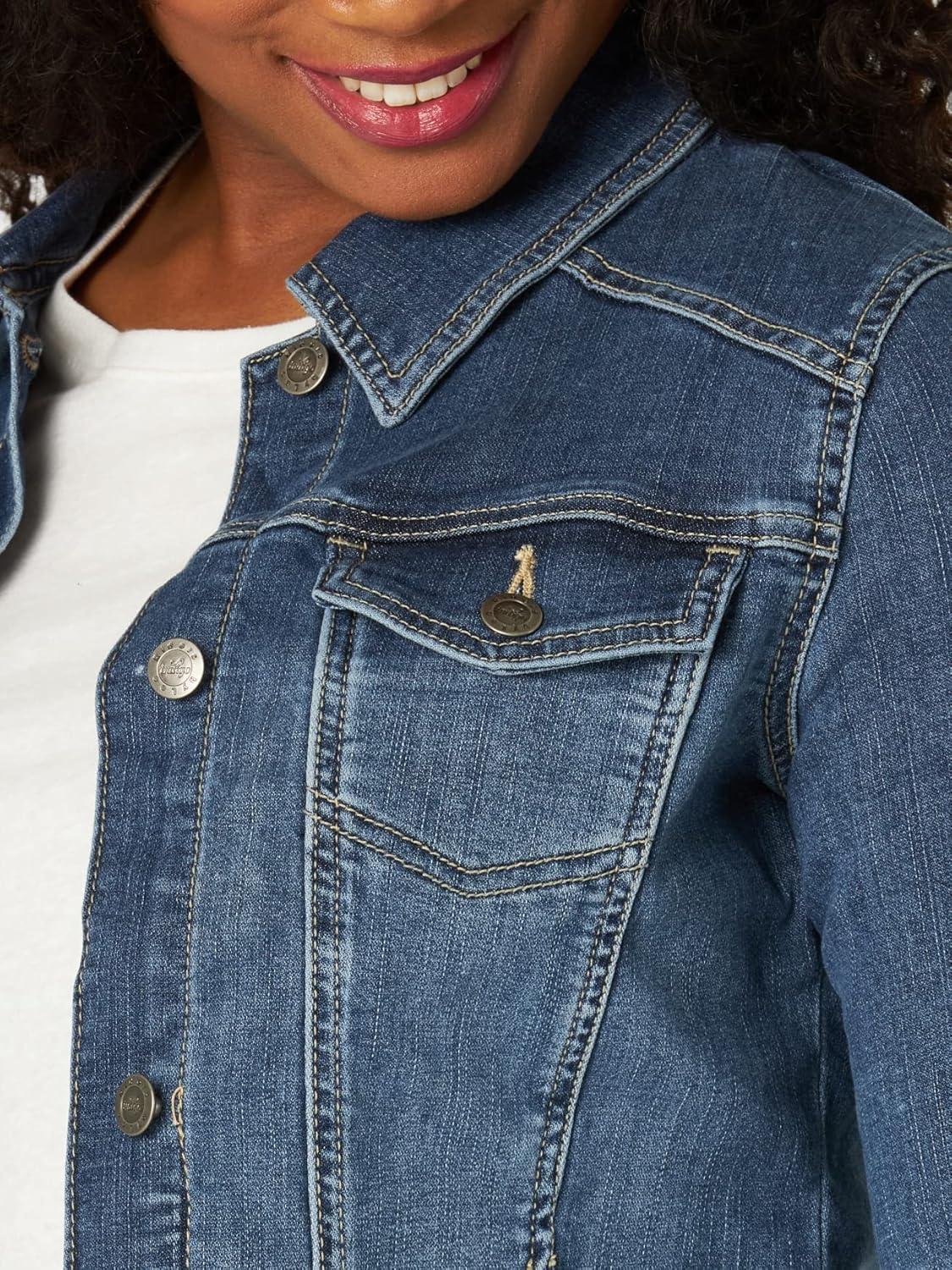 imageRiders by Lee Indigo Womens Denim JacketWeathered Medium Blue