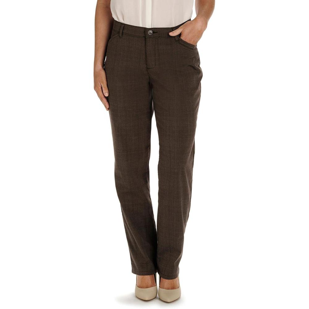 imageLEE Womens Relaxed Fit All Day Straight Leg PantBrown City Grid