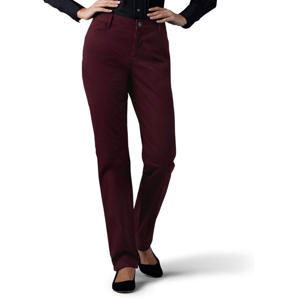 imageLEE Womens Relaxed Fit All Day Straight Leg PantRaisin