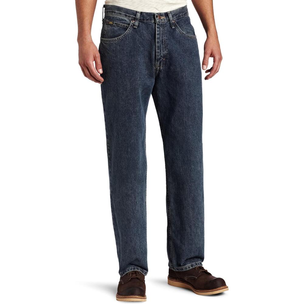 imageLee Mens Relaxed Fit Straight Leg JeanDelta