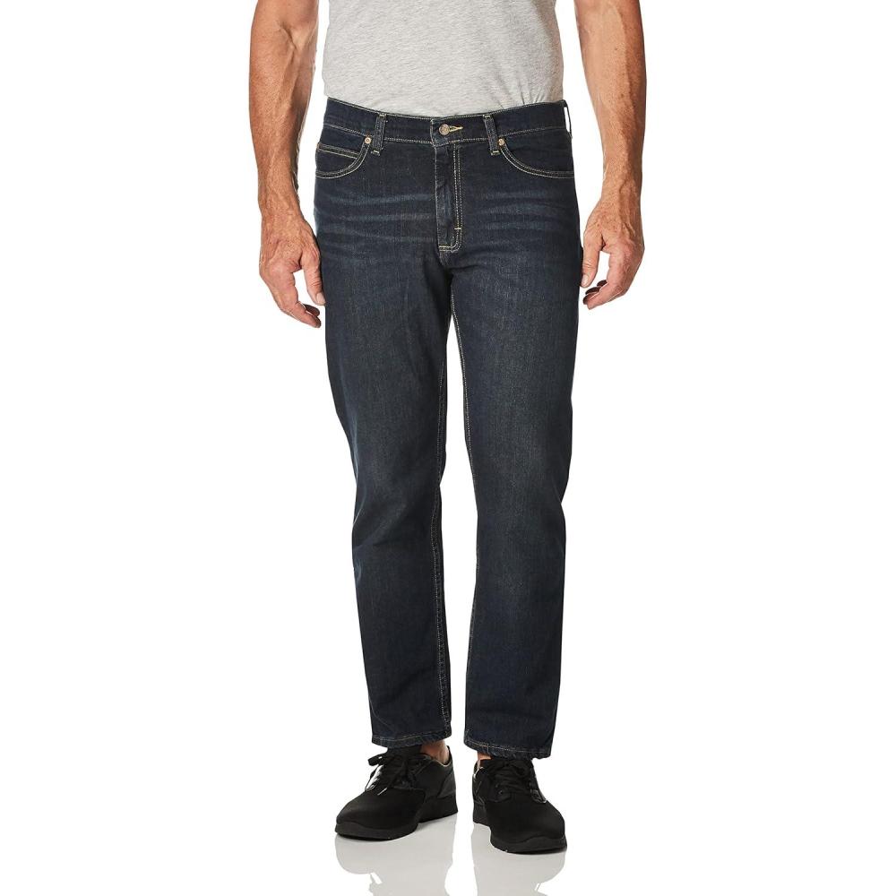 imageLee Mens Relaxed Fit Straight Leg JeanInferno