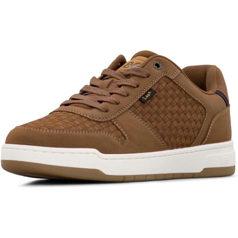 imageLee Mens Specter Retro Court Fashion SneakerCognac