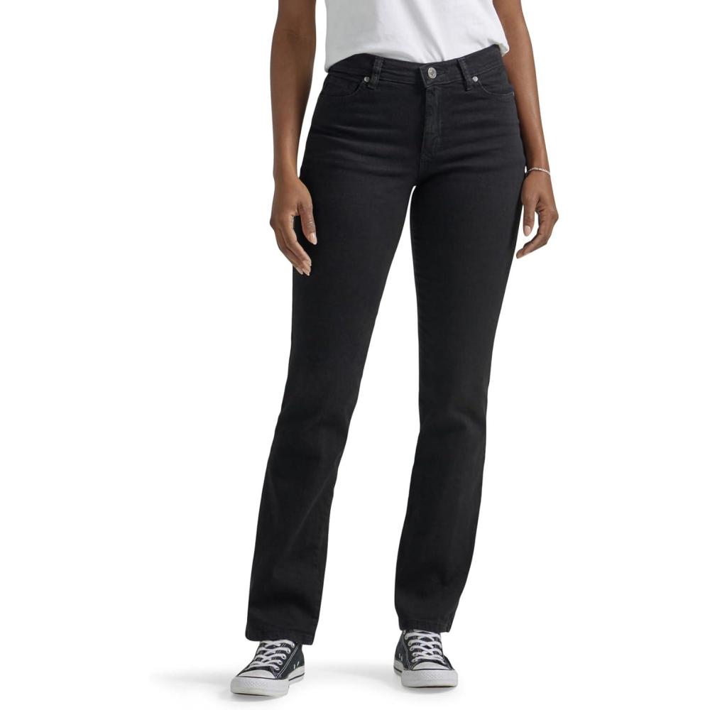 imageLee Womens Relaxed Fit Straight Leg JeanBlack Onyx