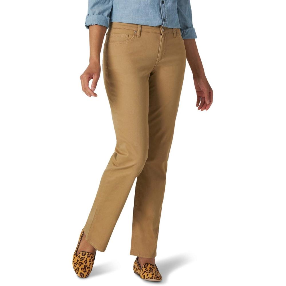 imageLee Womens Relaxed Fit Straight Leg JeanTigers Eye