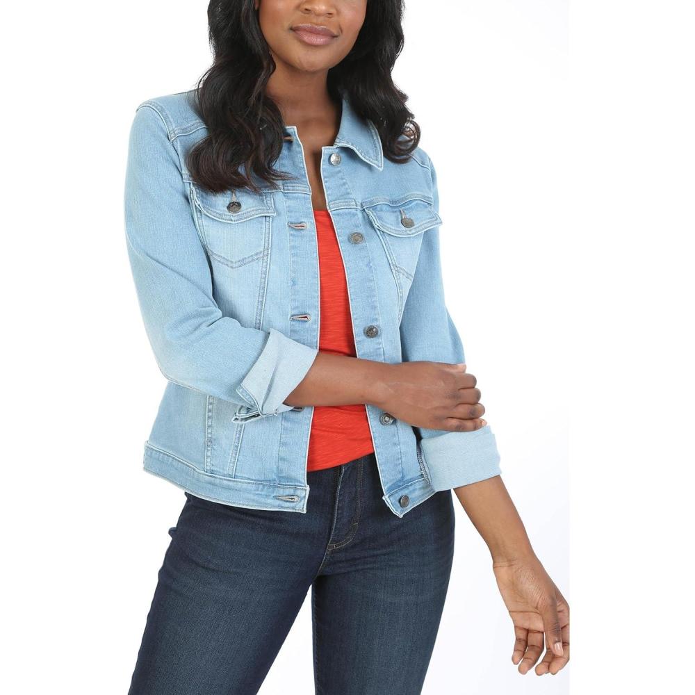 imageRiders by Lee Indigo Womens Denim JacketFalling Star Light Blue