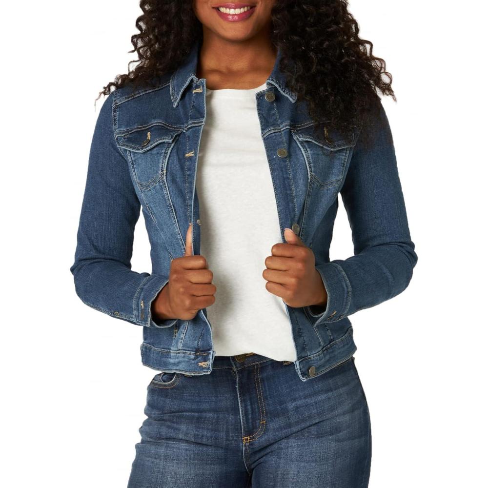 imageRiders by Lee Indigo Womens Denim JacketWeathered Medium Blue