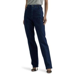 LEE Women’s Relaxed-Fit Side Elastic Tapered-Leg Jean(Dark Indigo)