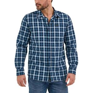 Lee Men’s All Purpose Classic Fit Long Sleeve Shirt(Rivet Navy Plaid)