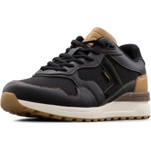 Lee Men’s Damien Retro Jogger Fashion Sneaker(Black/Tobacco)