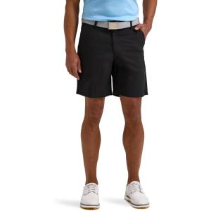 Lee Men’s Golf Series Synthetic Flat Front Chino Short(Black)