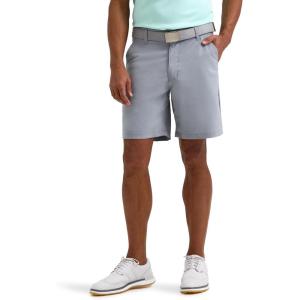 Lee Men’s Golf Series Synthetic Flat Front Chino Short(New Gray)