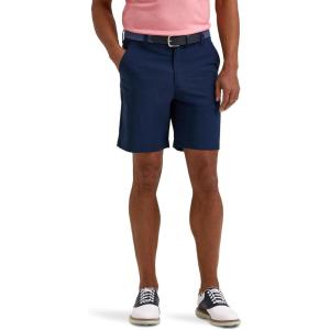 Lee Men’s Golf Series Synthetic Flat Front Chino Short(Peacoat)