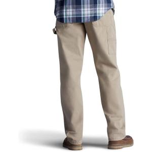 Lee Men’s Loose Fit Straight Leg Carpenter Jean(Khaki)