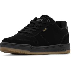 Lee Men’s Specter Retro Court Fashion Sneaker(Black Mono/Gum)
