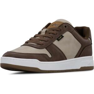 Lee Men’s Specter Retro Court Fashion Sneaker(Brown/Pebble)
