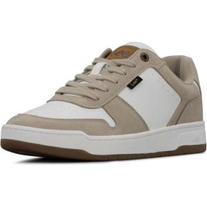 Lee Men’s Specter Retro Court Fashion Sneaker(Pebble/Winter White)