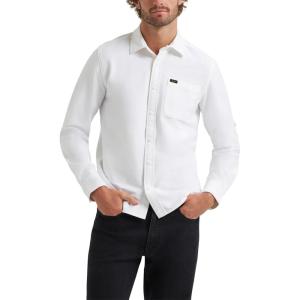 Lee Men’s X Knit Long Sleeve All-Purpose 1 Pocket Shirt(Bright White)