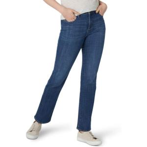Lee Women’s Instantly Slims Classic Relaxed Fit Monroe Straight Leg Jean(Blue Lagoon)