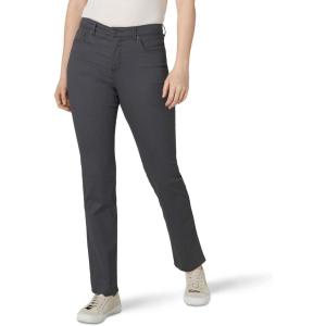 Lee Women’s Instantly Slims Classic Relaxed Fit Monroe Straight Leg Jean(Charcoal)