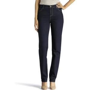 Lee Women’s Instantly Slims Classic Relaxed Fit Monroe Straight Leg Jean(Heritage)