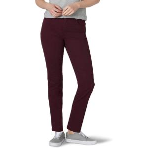 Lee Women’s Instantly Slims Classic Relaxed Fit Monroe Straight Leg Jean(Wine Tasting)