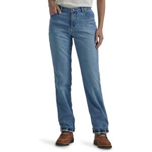 Lee Women’s Relaxed Fit Straight Leg Jean(Fleece-lined Alpine Frost)