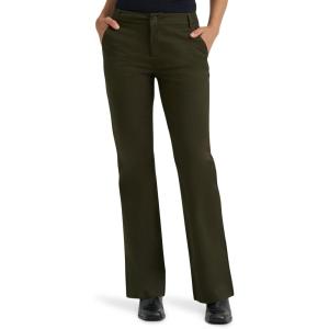 Lee Women’s Wrinkle Free Mid Rise Bootcut Pant(Olive Night)