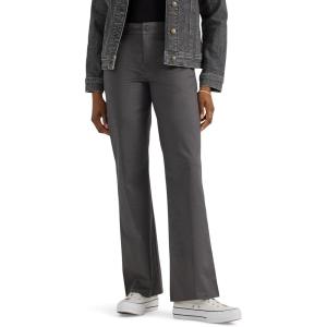 Lee Women’s Wrinkle Free Mid Rise Bootcut Pant(Static Gray)