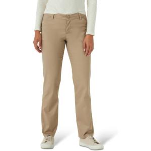 Lee Women’s Wrinkle Free Relaxed Fit Straight Leg Pant(Flax)